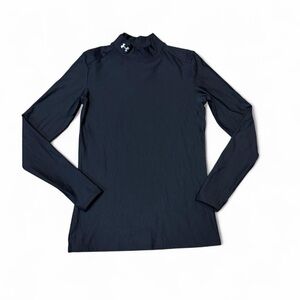 Under Armour Coldgear Womens Medium Base Layer Mock Neck Black Ski Fitted